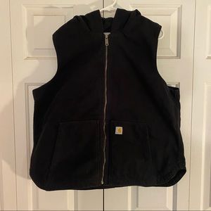 Carhartt WOMEN'S WASHED DUCK HOODED INSULATED VEST size  XXL